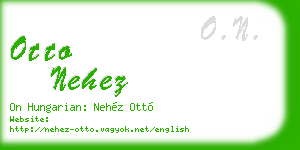otto nehez business card